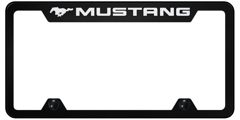 Mustang Steel Truck Cut-Out Frame - Laser Etched Black