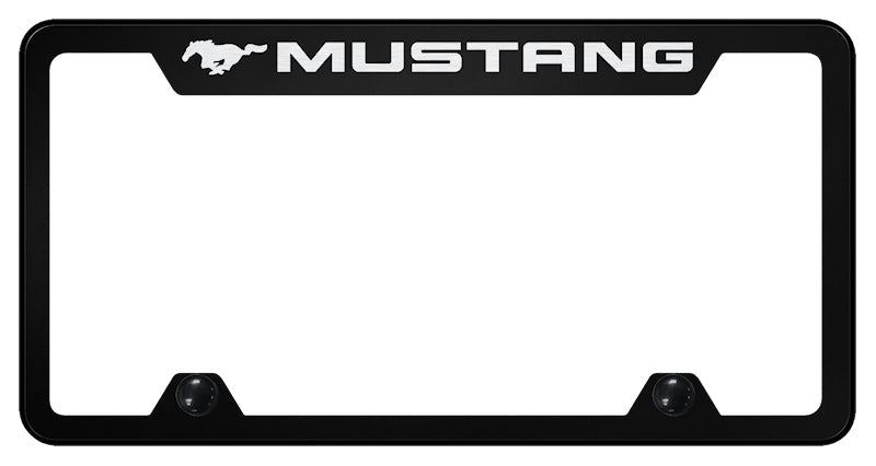 Mustang Steel Truck Cut-Out Frame - Laser Etched Black