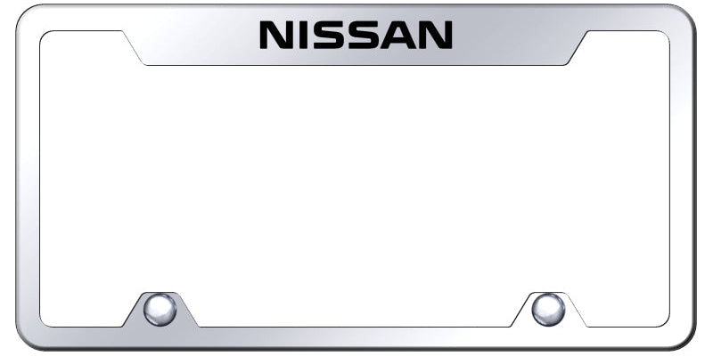 Nissan Steel Truck Cut-Out Frame - Laser Etched Mirrored