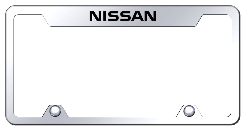 Nissan Steel Truck Cut-Out Frame - Laser Etched Mirrored