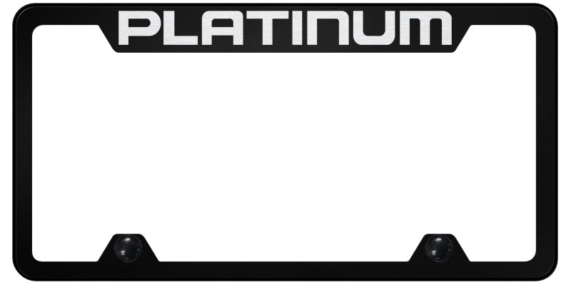 Platinum Steel Truck Cut-Out Frame - Laser Etched Black