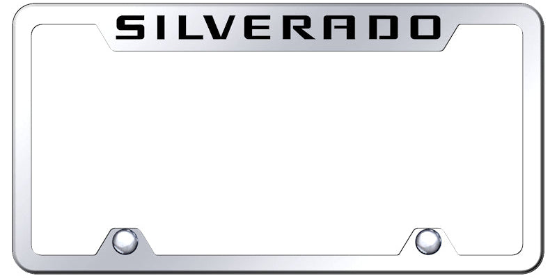 Silverado Steel Truck Cut-Out Frame - Laser Etched Mirrored