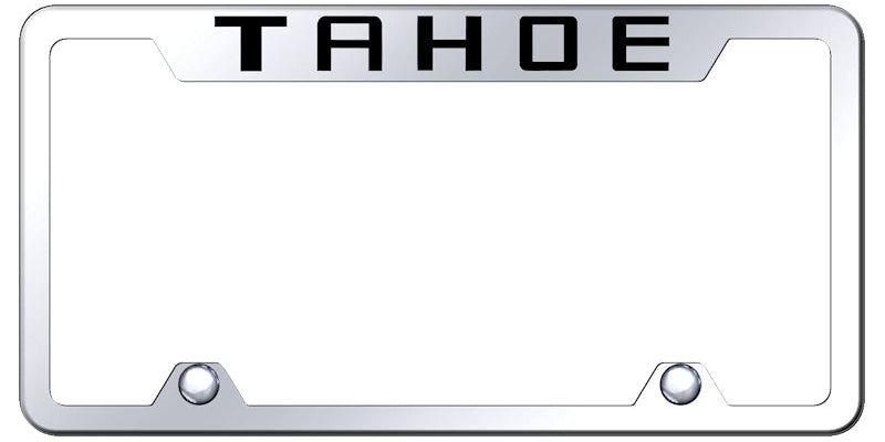 Tahoe Steel Truck Cut-Out Frame - Laser Etched Mirrored