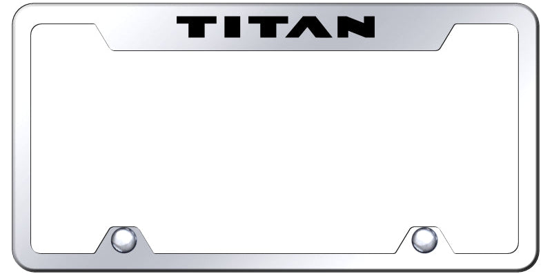 Titan Steel Truck Cut-Out Frame - Laser Etched Mirrored