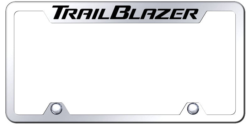 Trailblazer Steel Truck Cut-Out Frame - Etched Mirrored