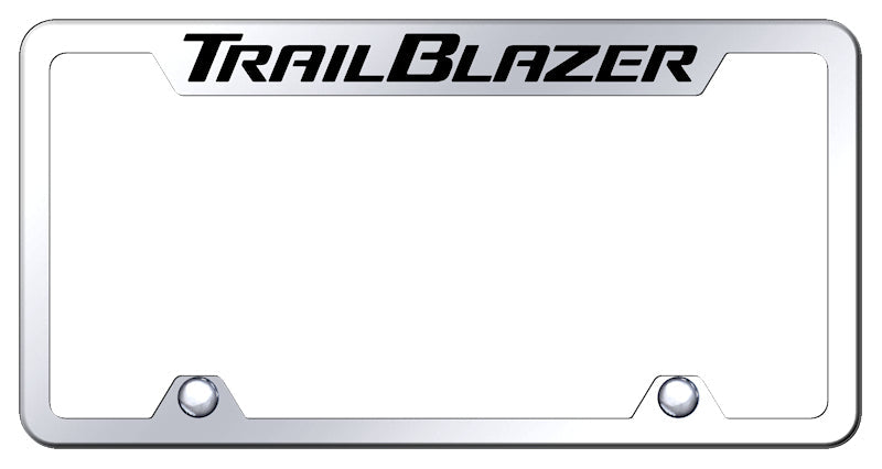 Trailblazer Steel Truck Cut-Out Frame - Etched Mirrored