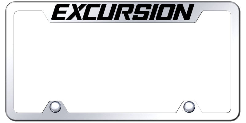 Excursion Steel Truck Cut-Out Frame - Laser Etched Mirrored