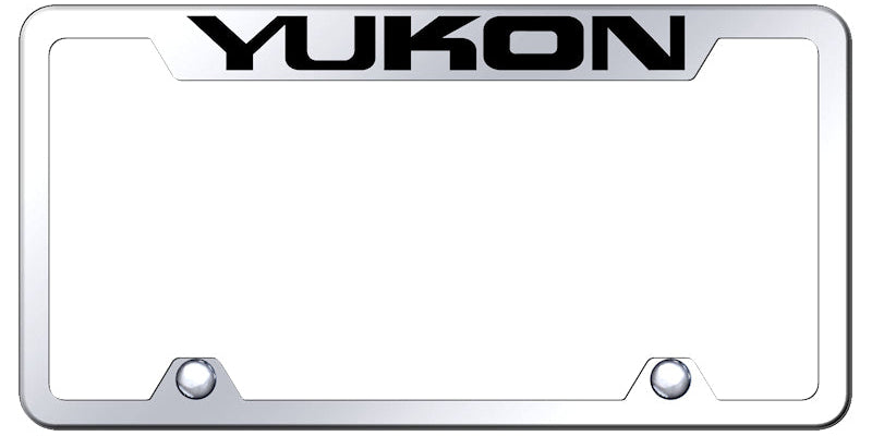 Yukon Steel Truck Cut-Out Frame - Laser Etched Mirrored