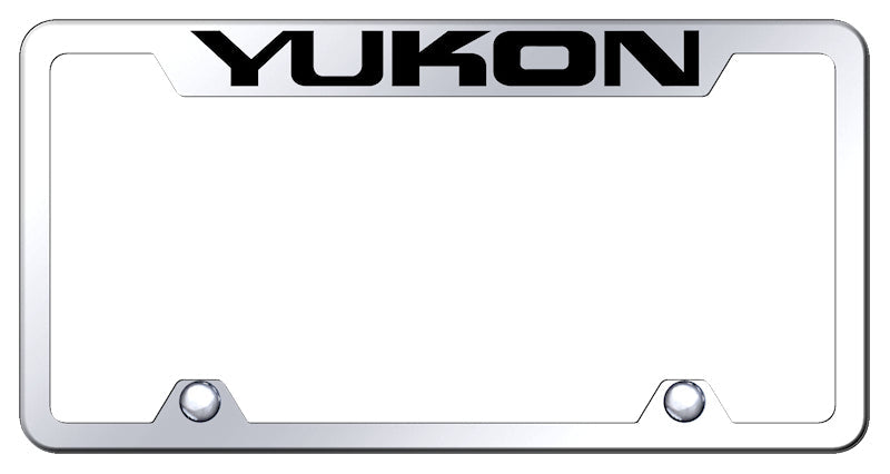 Yukon Steel Truck Cut-Out Frame - Laser Etched Mirrored