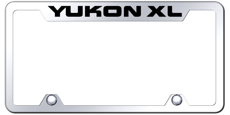 Yukon XL Steel Truck Cut-Out Frame - Laser Etched Mirrored