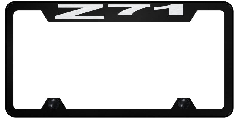 Z71 Steel Truck Cut-Out Frame - Laser Etched Black