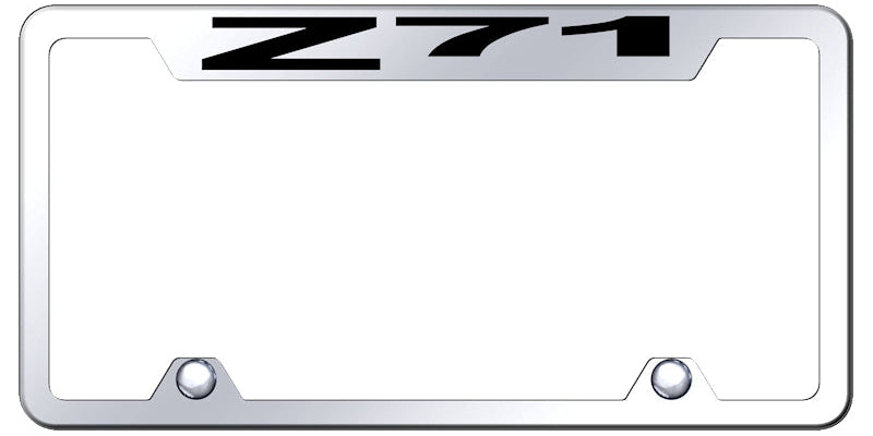 Z71 Steel Truck Cut-Out Frame - Laser Etched Mirrored