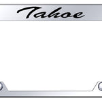 Tahoe Script Steel Truck Cut-Out Frame - Etched Mirrored