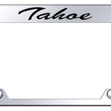 Tahoe Script Steel Truck Cut-Out Frame - Etched Mirrored