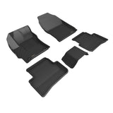 All-Weather Custom-Fit Floor Mats for Toyota Gr Corolla 2023-2025 with Non-Slip Backing - Black - 1st Row 2nd Row