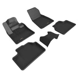 All-Weather Custom-Fit Floor Mats for Volvo Xc40 Recharge / Ex40 2022-2025 with Non-Slip Backing - Black - 1st Row 2nd Row