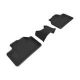 All-Weather Custom-Fit Floor Mats for Volvo Xc40 Recharge / Ex40 / Ec40 2022-2025 with Non-Slip Backing - Black - 2nd Row