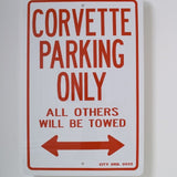 Corvette Parking Only Sign
