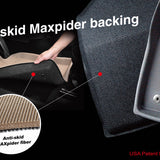 All-Weather Custom-Fit Floor Mats for Jeep Wrangler Jl Unlimited 2018-2025 with Non-Slip Backing - Black - 1st Row 2nd Row
