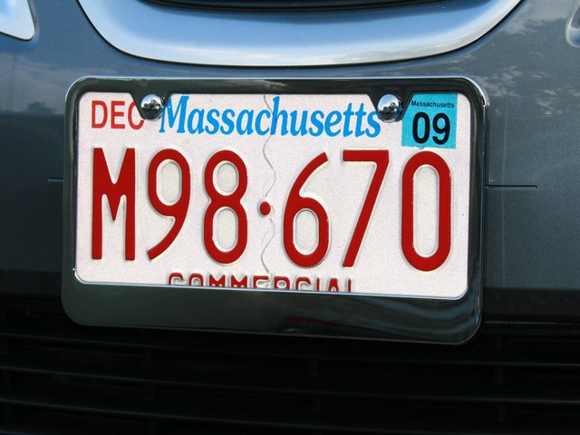 Thermoplastic Standard Plate Frame Chrome