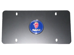 Front Saab License Plate in Black