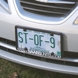 BLACK LICENSE PLATE CAP SET