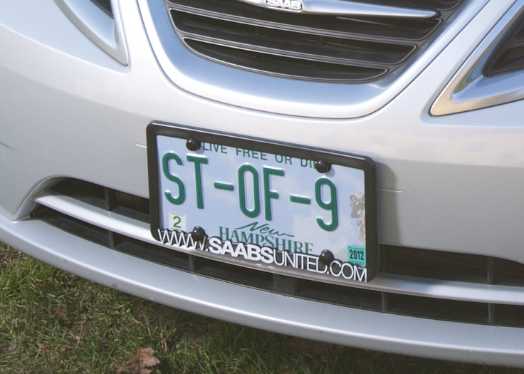 BLACK LICENSE PLATE CAP SET