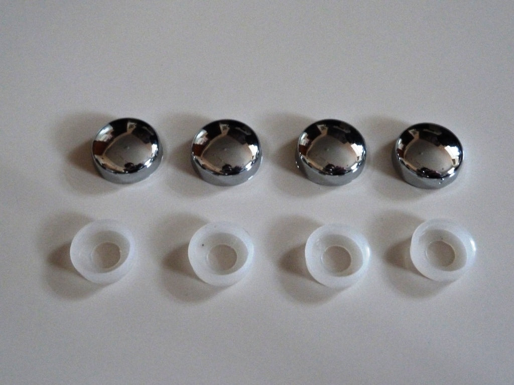CHROME LICENSE PLATE CAP SET