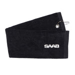 Saab Black Golf Towel