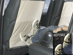 Back seat child kick protector
