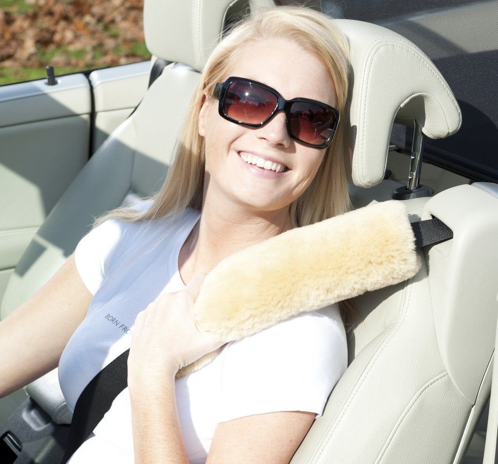 Genuine Sheepskin Seat Belt Cushion (sold individually)