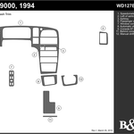 1994-1994 Saab 9000 4 Door Dash Kit
