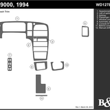 1994-1994 Saab 9000 4 Door Dash Kit