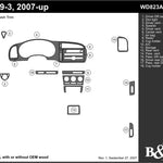 2007-2011 Saab 9-3 Sedan, Combi, Convertible Dash Kit